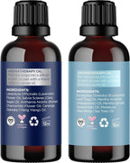 Aromatherapy Essential Oil Blends for Diffusers - Diffuser Essential Oil Set with Dream Essential Oil Blend and Breathe Essential Oil Blend - 100% Pure Must Have Aromatherapy Oils - 1 Fl Oz Each