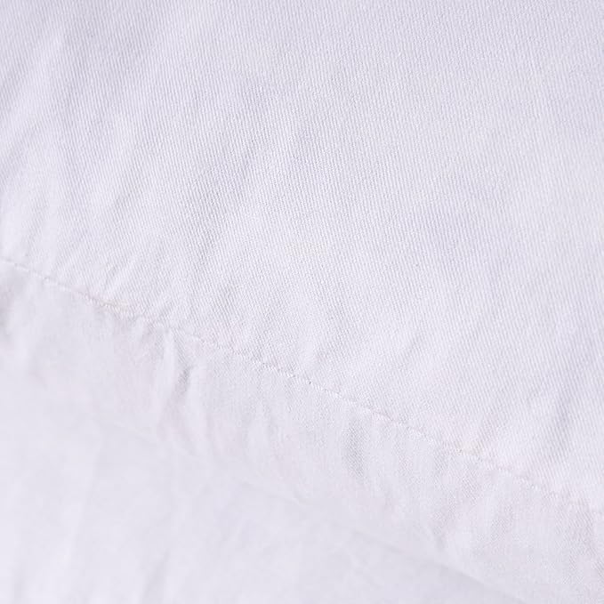Throw Pillow Inserts, Set of 2 Down Feather Pillows Inserts Bed and Couch Pillows Cotton Cover, 12x20 Inches