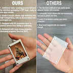 HELPLEX Acrylic Fridge Magnetic Frame, 6 Pack Polaroid Magnet Frame 2.36 x 3.54 Inch Double Sided Refrigerator Magnet Picture Frame for Fujifilm Instax Mini, Clear Photo Display Frames