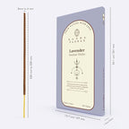 Lavender Incense Sticks, Organic Hand Dipped 100 Sticks with Natural Herbs & Aromatic Ingredients, Burn Time 45 to 60 Minutes, Incense for Positivity, Yoga, Meditation, Relaxation, Spiritual Gift