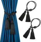 Curtain Tiebacks with Tassel,Modern Rope Window Curtain Ties Backs for Draperies, Outdoor Elegant Decorative Curtain Holdbacks