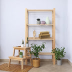 Rattan Box for Home Decor with Lid - Rectangular Coastal Bohemian Style Stackable Decorative Storage Box Set - Handmade from Natural Rattan, Cedar & Real Glass