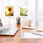 MANGZ 15 Pack 8.75 Inch Tall Table Number Holder, Place Card Holder, Wire Photo Holder Clip Perfect for Weddings, Banquets