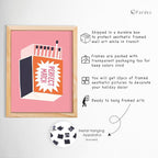 Preppy Room Decor Teen Girls Aesthetic Bedroom Decor, 10 pcs Framed Pink Wall Art, Leopard Print Wall Decor, Matchbox Poster, Aesthetic Y2K Preppy Wall Decor Prints