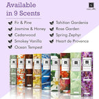 Nabila K Heart de Provence Reed Diffuser Set – French Lavender Aromatic Oil for Home – Long-Lasting, Smokeless Scent – Made in USA – Includes Reeds + Bottle – Flameless Candle Alternative