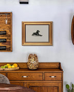 HUARCEY Gold Framed Vintage Wall Art Black Dog Wall Decor Minimalist Animal Art Pictures Room Decor Dog Lovers Gifts Modern Canvas Prints Shelf Artwork for Bedroom Bathroom Living Room 8x10in