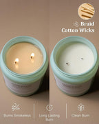 M&SENSE Candle Oceanic Breeze Scented, 19.4oz 110 Hour Long Lasting 2 Wick Pineapple & Mango Scent Natural Soy Candles for Home Scented for Stress Relief & Women/Men