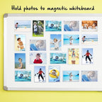 HIIMIEI 4x6 Magnetic Frame Refrigerator 20 Pack, Refrigerator Picture Frames, Magnetic Frame White