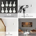 KAIRNE Framed Skeleton Canvas Wall Art,Abstract Retro Skull Pictures Set of 3(16”X24”),Scary Halloween Prints,Horror Wall Art,Skeleton Last Supper Posters for Living Room Bedroom Ding Room Decoration