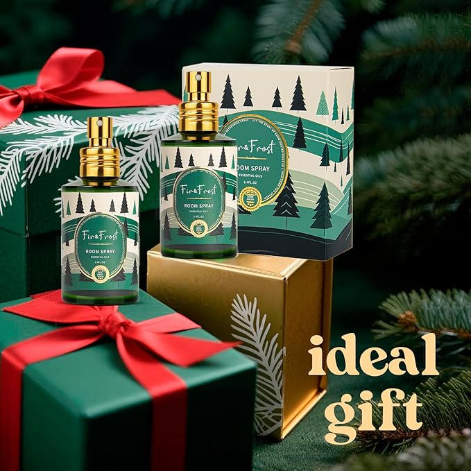 Fir & Forest Room Spray 2 Pack, 3.4oz/100ml Each – Long-Lasting Air Freshener & Odor Eliminator for Home, Linen, Bathroom, Bedroom & Office, Concentrated Room Spray