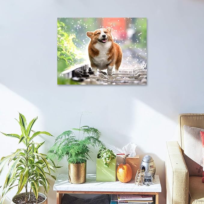 Personalized Photo to Canvas Print - Canvas Prints With Your Photos on Custom Wall Art for Bedroom, Living Room, Wedding Baby Pet Family Picture Framed Wall Art (8" W x 6" H)