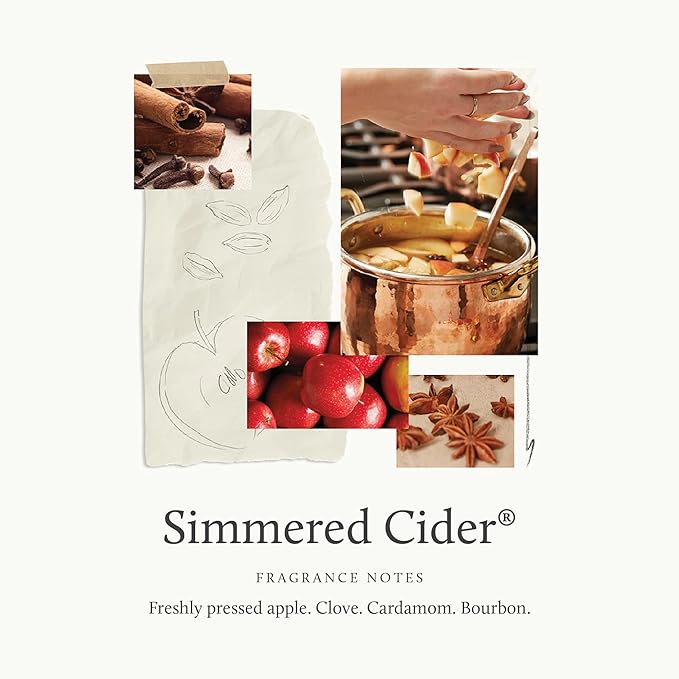 Thymes Simmered Cider Fragrance Mist - Scented Room Spray for Home Fragrance - Notes of Apple & Cardamom - Bedroom & Bathroom Air Freshener - Simmered Cider - 3 oz