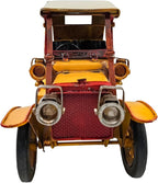 Berfutall-11''Iron Classic Yellow Classic Cars Model Collectible Vehicle Decoration, Metal Cars Christmas Decor ，Unique Blend of Vintage, Rustic, for Table Top Decor. (F)