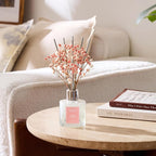 Airkeep Reed Diffuser Set, 3.38 fl oz (100 ml) - Cherry Blossom Almond Oil Diffusers with 8 Reed Sticks, Home Fragrance Reed Diffuser for Bathroom Shelf Decor