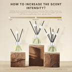 Brakula Reed Diffuser Set Real Flower Scented， Reed diffusers for Home， Home Fragrance Diffuser with 7 Reed Sticks for Room/Bathroom Decor 3.38 fl oz (Real Flower)