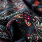 ABREEZE Luxury Vintage Black Duvet Cover Sets Damask Paisley Bedding Set Retro 100% Brushed Cotton Zipper Closure Bedding Collection Twin Size