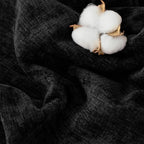 CaliTime Throw Pillow Covers Decorative 20 X 26 Inches Pack of 2 Cozy Chenille Standard Pillow Shams Cases for Couch Sofa Bed Living Room Home Black