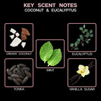 LOVSPA Coconut & Eucalyptus Diffuser Oil - Luxury Essential Oils for Diffuser Refill & Air Freshener Room Spray - Long-Lasting & Natural Home Fragrance, Scented Oil for Diffusers, USA Made, 4oz