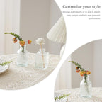 Glass Bud Vases Set of 64 - Assorted Small Mini Glass Vases for Flowers, Crystal Vintage Vase Set, Bulk Centerpieces for Table Décor, Wedding, Home and Events (Clear, 64 Pcs)