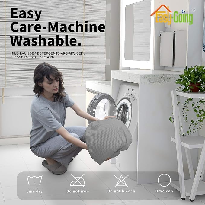 Easy-Going 8 Pieces Recliner Sofa Stretch Sofa Slipcover Sofa Cover Furniture Protector Couch Soft with Elastic Bottom Kids, Spandex Jacquard Fabric Small Checks Light Gray