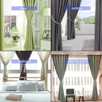 Fenghuangwu Curtain Tiebacks Tassel Tie-Backs, Rope Curtain tie Backs Handmade Curtain Holdbacks Made from Polyester (Beige, 6p)