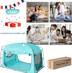Bed Tent,Portable Privacy Sleeping Bed Canopy,Blackout 90% Drapes for Kids and Adult,Indoor Space Tent with Breathable Large Mesh Windows