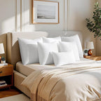 MIULEE 22x22 Pillow Inserts,Set of 2 100% Virgin Microfiber with Cotton Cover Throw Pillows for Couch Sofa and Bed