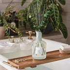 COCORRÍNA Eucalyptus Reed Diffuser, Black Forest Scent – 6.76 oz Essential Oil with Sticks & Dried Eucalyptus Branches, Home Fragrance for Bedroom or Bathroom Décor