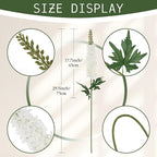 White Delphinium Artificial Flowers,6PCS Larkspur Silk Fake Flowers 29.5" Long Stem Faux Hyacinth Flowers for Tall Vase Wedding Home Garden Decor (White)