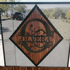 Custom Metal Last Name Monogram Sign – Personalized Wedding, Housewarming, or Outdoor Wall Decor