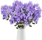 IPOPU 4Pcs Dark Purple Artificial Delphiniums, 24.8 Inch Long Stem Artificial Jacaranda Flowers for Tall Vases, Fake Delphiniums for Artificial Flower Arrangements, Home Party Decorations