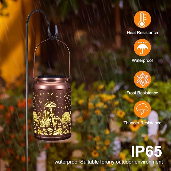 Fathers Day Gifts from Daughter 2 Pack Turtles Solar Lanterns Outdoor Waterproof - Birthday Gifts for Women Turtle Solar Lights Outdoor Garden Decor for Outside, Patio, Outdoor, Yard, Lawn, Balcony