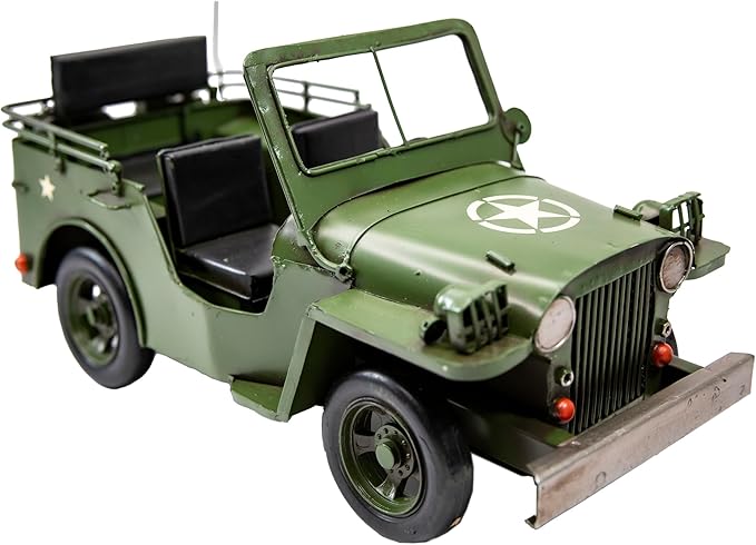 YCHTEWY-Iron Classic Car Model Collectible Vehicle Decoration, Metal Truck Christmas Decor ，Unique Blend of Vintage, Rustic, Farmhouse Truck Decor for Table Top Decor. (B)