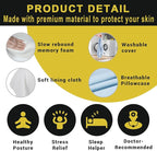 Long Knee Pillow for Side Sleeper Fully Support Thighs and Knees for Sciatica, Back, HIPS, Knees, Joints Pain Relief - Leg Pillow for Sleeping Between Legs Aligns Spine & Relieves Pressure-Blue