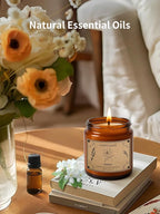 Scented Candles for Home, 16oz Large Jar Scented Candle – Jasmine Soy Wax Candle with 100 Hour Burn Time, Long Lasting Aromatherapy Candle for Home Décor, Relaxing Fragrance & Gift Giving