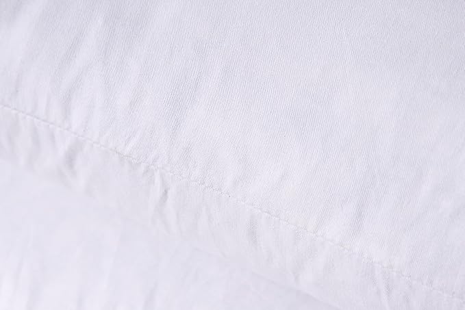 Throw Pillow Inserts, Set of 2 Down Feather Pillows Inserts Bed and Couch Pillows Cotton Cover, 26x26 Inches