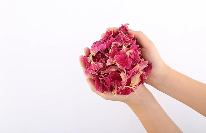 Dried Flower Red Peony Biodegradable Confetti - Real Flower Petals for Weddings, Flower Girl Toss, Wedding Send Off Ideas, Party Table Decoration | Boxed - 8oz (0.5lbs)