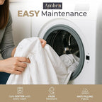 Tencel Sheets 4 Piece for Full Size Bed - 100% Eucalyptus Lyocell Full Sheets Set - Soft, Cooling & Breathable for Hot Sleepers - 16” Deep Pockets Hotel Quality Bedding Set - White