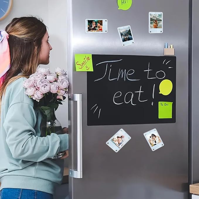 HELPLEX Acrylic Fridge Magnetic Frame, 12 Pack Polaroid Magnet Frame 2.36 x 3.54 Inch Double Sided Refrigerator Magnet Picture Frame for Fujifilm Instax Mini, Clear Photo Display Frames