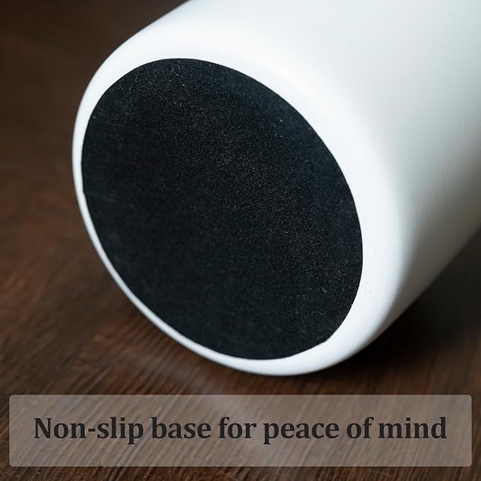 Fake Flowers in Vase for Centerpieces, Faux Flowers in Modern Ceramic Vase Set of 3 with 8 Artificial Autumn Chrysanthemums Home Decor