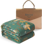 Cotton Throw Blanket Ultra Soft Bed Throw Reversible Queen Size Blanket for Bed Farmhouse Decor Sofa Cover Multifunctional use (60"x80",01-Cute Bird)