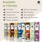 Nabila K Spring Zephyr Reed Diffuser Set – Light & Airy Aromatic Oil for Home – Long-Lasting, Smokeless Scent – Made in USA – Includes Reeds + Bottle – Flameless Candle Alternative