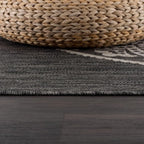 CAMILSON Outdoor Rug 6x9 Modern Area Rugs for Indoor and Outdoor Patios and Porches - Waterproof Washable Non-Shedding Easy-to-Clean Outside Carpet (6 x 9, Medallion - Dark Grey/Light Grey)