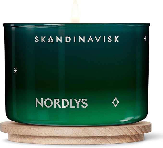 Skandinavisk Winter Spirit Giftset of 3 Scented Candles. Skog 'Forest', JUL 'Christmas', and SNÖ 'Snow'. Vegan Formula. 3 x 3.17 oz. Gift Set