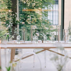 Glass Bud Vases Set of 20, Living Bud Vases, Small Bud Vase in Bulk, Mini Flowers Vases for Centerpiece, Vintage Decorative Vase Set for Table Decorations, Wedding Reception, Home Decor (Clear)