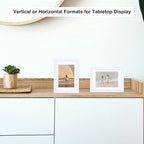 12 Packs 4x6 Picture Frames Bulk, Display 3.5x5 with Mat or 4x6 Without, White Gallery Frame Set, 4 by 6 Frames Bulk Set of 12, Collage Wall Decor Photo Frame Set for Wall and Tabletop, White