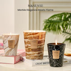 M&SENSE LeatherNight Scented Candles for Home, 3-Wick Highly Scented Jar Candles, Extra Large Candle 35 Oz 150 Hours Long Lasting Burning, Relaxing Aromatherapy Candle for Stress Relief, Meditation