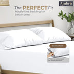 Ultra Soft Pillow Protectors 400TC Set of 2 Breathable Pillow Covers 100% Protection Against Stains, Dust & Dirt - Machine Washable