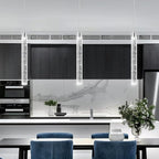 1-Light Modern Crystal Pendant Lighting LED Dimmable Pendant Light Kitchen Island Dining Room