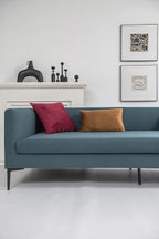 Throw Pillow Covers 24x24 Burgundy: 2 Pack Cozy Soft Velvet Square Decorative Pillow Cases for Farmhouse Home Decor